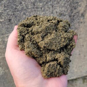Sand from tuf-turf in Saanich BC